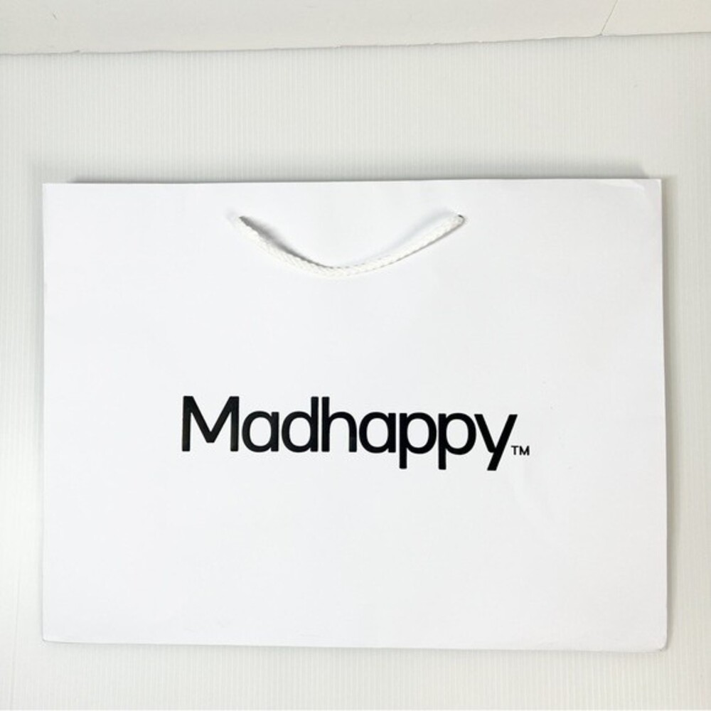 Madhappy White Shopping Bag from The Grove Pop-Up in Los Angeles 2023